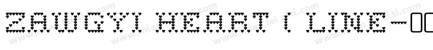 ZawGyi Heart ( Line字体转换